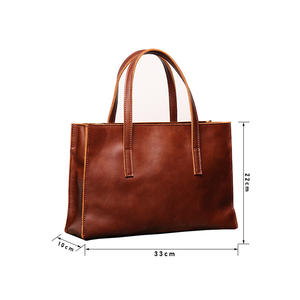 กระเป๋าถือผู้หญิงหนังแท้สไตล์ใหม่ หนังวัวชั้นบนสุด กระเป๋าสะพายไหล่เดี่ยว เรียบง่ายและใช้งานได้หลากหลาย กระเป๋าสะพายข้างผู้หญิง - Product Image 6