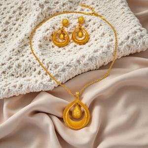 दुबई की दुल्हन निगेरियन शादी के गहने, प्राचीन सोने की प्लेटेड मिश्र धातु पेटेन्ट नेकलेस नेकलेस नेकलेस नेकलेस नेकलेस नेकलेस नेकलेस नेकलेस इयरिंग सेट नेकलेस नेकलेस नेकलेस नेकलेस लेप - Product Image 4