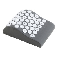 Coussin de yoga portable, écologique, lavable, pliable et durable en coton et mousse PU, avec points d'acupuncture anti-stress et masseur à aiguilles