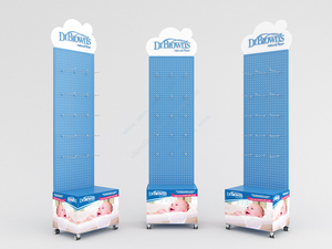 Estante de Almacenamiento para Artículos de Cuidado del Bebé con Ruedas y Múltiples Ganchos para Colgar - Product Image 2