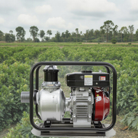 Tragbare 4-Zoll-Benzin-Wasserpumpengeneratoren Hochdruck-Reinwasser FLÜSSIG