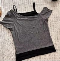 Camisetas Emo Grunge para Mujer, Estilo Años 2000, con Gráficos de Guitarra Eléctrica, Camisetas Cortas de Dos Piezas, Manga Corta, Vintage Y2K, Top Corto, Ropa Gótica Alternativa