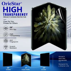 Película Protectora de Pantalla Plegable Transparente con Protección Antiespía de 28 Grados para Teléfonos Móviles Plegables - Product Image 1