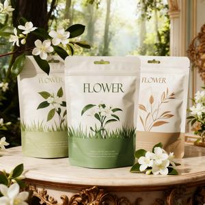 Bolsas de Mylar Laminadas con Papel de Aluminio, con Cierre Hermético, Reutilizables, Resistentes a la Humedad, con Logotipo Impreso Personalizado, para Cuidado de la Piel, Jabón Corporal y de Baño - Product Image 3