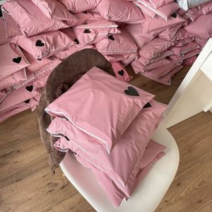 Custom Design Eco-friendly Pink Co-Ex Poly Mailers Shipping Envelopes Mailing Bag for Clothing Factory Wholesale Courier Bag - Product Image 4