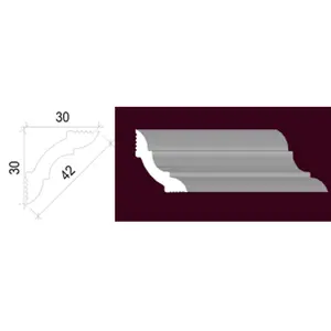 OEM допустимая пластиковая Корона, карниз, китайский производитель для украшения потолочных стен, углов
