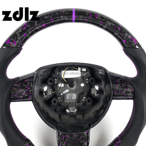 Volant en fibre de carbone forgée personnalisé violet pour Ford <span class=keywords><strong>Focus</strong></span> MK2 ST <span class=keywords><strong>RS</strong></span> <span class=keywords><strong>2006</strong></span> 2007 2008 2009 2010 2011 - Product Image 4