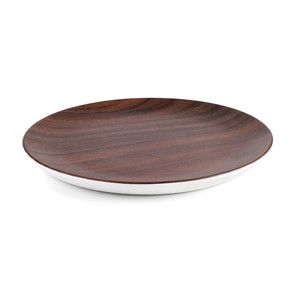 Piatto rotondo in legno da 12 pollici per servire a tavola - Product Image 1