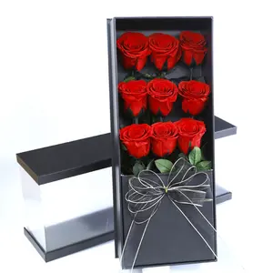 Eeuwige Rozen Met Lange Steel In Geschenkdoos Bewaard Rozen In Geschenkdoos Groothandel Prijzen