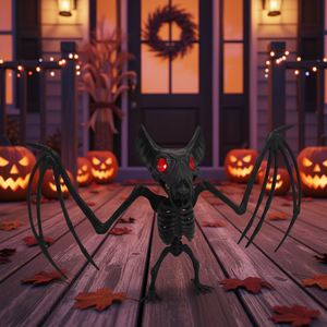 Custom Artificial <b>Plastic</b> Bat Eyes Glow Simple Electric Halloween Accessories Party Decoration Props Haunted House Decor - Product Image 2