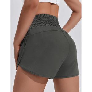 Shorts Deportivos FOXA para Mujer, Cintura Alta de 3'', con Bolsillos con Cierre, Secado Rápido, para Entrenamiento Atlético - Product Image 2