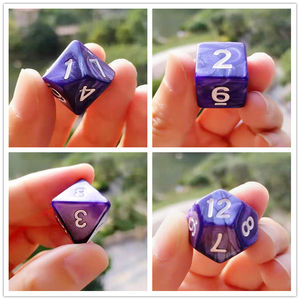 משפחה צעצועים של פנינה מסיבה להתגלגל לשחק מנתחים polythedral dnd אקריליק 20 מ "מ 7pcs לוח משחק שיש קוביות מותאמות אישית - Product Image 6