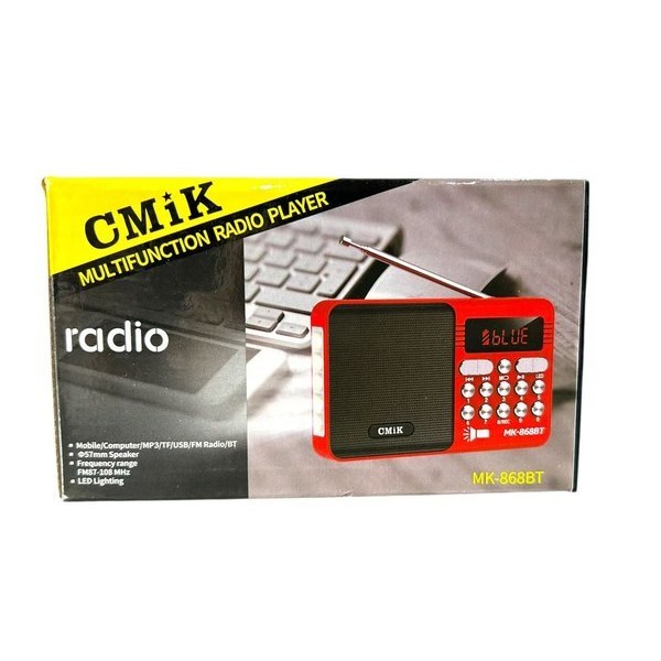 Portable Plastic FM Radio with Rechargeable Battery and Built-In Speaker LED Display-Wholesale