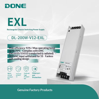 Fuente de Alimentación Conmutada DONE EXL para Tiras de Luz LED Lineales, 12V 24V, 50W 75W 100W 150W 200W 300W