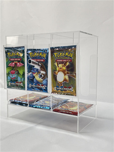 Distributeur de <span class=keywords><strong>cartes</strong></span> booster en acrylique transparent moderne et écologique à 6 emplacements avec option de logo personnalisé pour l'affichage des paquets TCG - Product Image 6