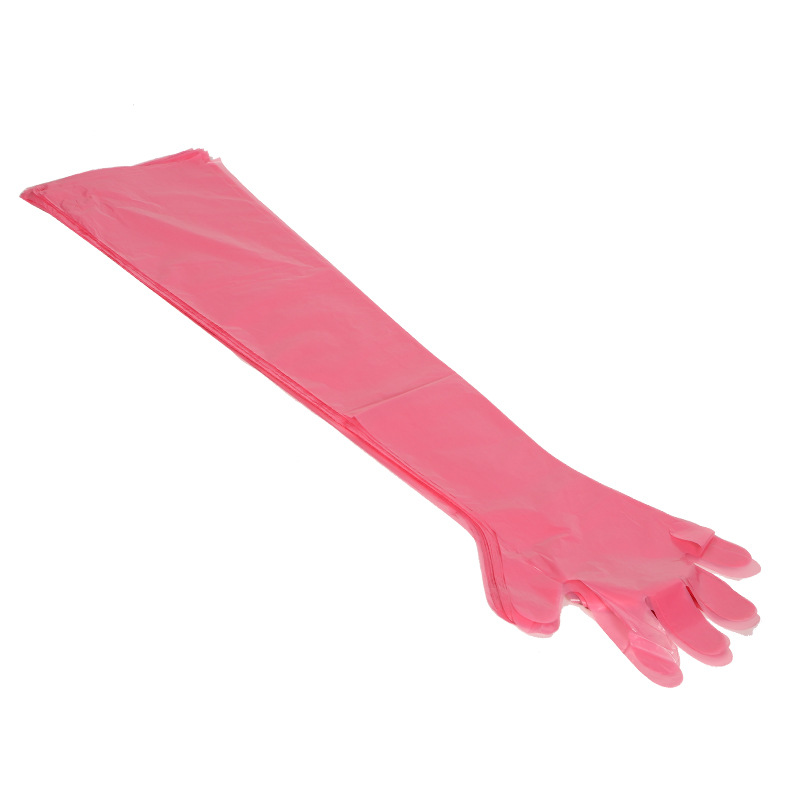 Disposable Long-Arm PE Plastic Gloves for Sheep and Cattle Sows Veterinary Insemination Instrument for Midwifery Use