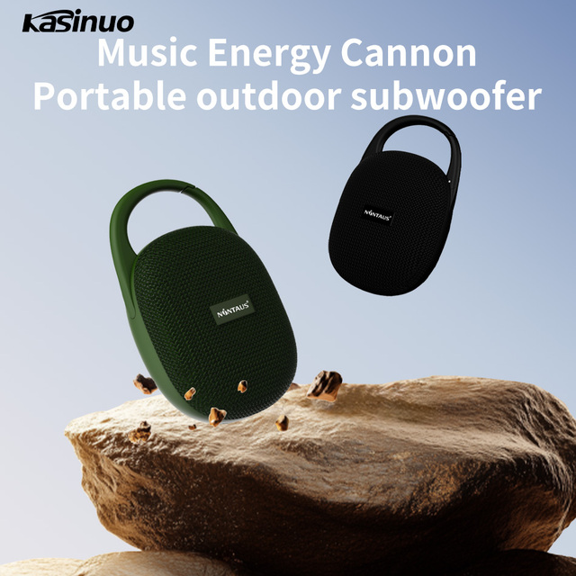 Hot Sale Kasinuo BT Speaker IPX7 Waterproof Speaker Integrated Hook 1800mAh 8W TWS TF USB Call Outdoor Hiking Camp Beach Party