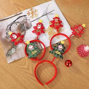 Serre-tête de Noël pour enfants avec boucle, design printanier, personnalisable, décorations de fête tendance - Product Image 1