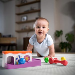 Juguete Educativo de Plástico para Niños, Plataforma de Apilamiento de Bolas de Colores con Martillo, 12M+, Montessori, en Oferta - Product Image 3