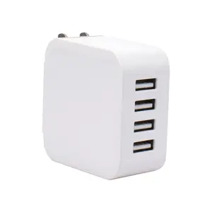 PSE 4 USB 5V4.8A AC Adapter 4ports JP US EU Plug USB Charger low temperature rising power adaptor for smart phone/pad/fan