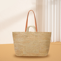 Sac en raphia de Madagascar fait main tendance 2026, sacs à main de luxe pour la plage, fournisseur de design de mode, sac fourre-tout personnalisé pour femmes