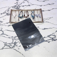 Sacs à fermeture éclair en PE recyclables et réutilisables, 0,1 mm d'épaisseur, pour bijoux et montres, avec impression tampon et gaufrage de logo personnalisé, faible MOQ (10 pièces), tailles sur mesure