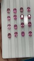 Fabrication de bijoux en cristal de luxe de qualité fine spinelle rose naturel et rubis spinelle diamant pierres précieuses taillées ovales en vrac calibrées à la chaleur