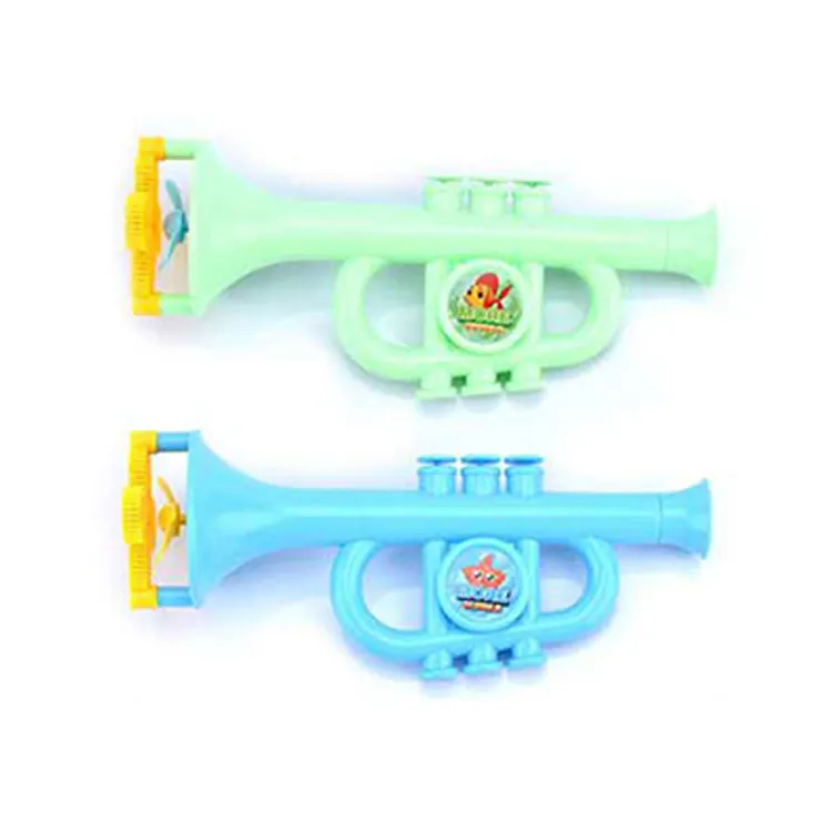 Ept $1 dólar promoção brinquedos bolha soprando trompete água brinquedos soprador de sabão ao ar livre crianças multi-buraco bolhas brinquedo das crianças