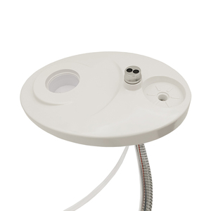 Ensemble de crachoir dentaire électrique en acier inoxydable avec robinet et bassin céramique rotatif - Product Image 3