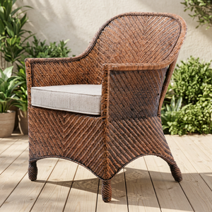 Chaise de jardin en bois de haute qualité, siège de détente, chaise d'hôtel, en rotin, tige tissée, origine indonésie - Product Image 3
