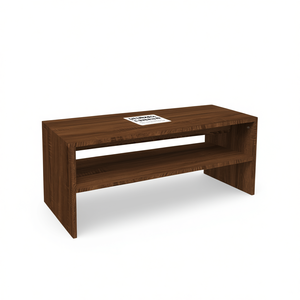 <b>Brown</b> Oak Engineered Wood Coffee <b>Table</b> 39.4x15.7x15.7 Inches Modern Storage Living Room Furniture - Product Image 1
