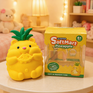 Wholesale Plastic/Silicone Jumbo Highland Cow <b>Squishy</b> Funny Slow Return Stress Relief Toys for Kids Adults 15cm - Product Image 4