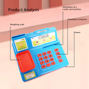 <span class=keywords><strong>Caisse</strong></span> <span class=keywords><strong>enregistreuse</strong></span> de supermarché transfrontalier pour <span class=keywords><strong>enfants</strong></span>, maison de jeu éducative, mini-comptoir de <span class=keywords><strong>caisse</strong></span> de simulation, jouet multicolore - Product Image 3