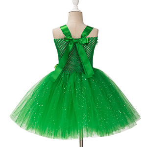 Costume da Dryade della Foresta per Bambine, Foglie Verdi per Halloween, in Poliestere, per Film e TV - Product Image 4