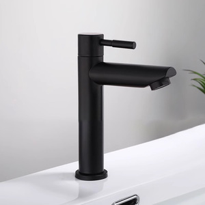 Thiết kế hiện đại duy nhất-xử lý thép không gỉ chậu rửa vòi nước lỗ duy nhất lạnh phòng tắm chậu vòi nước - Product Image 1