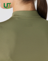 Nouveau haut d'équitation EW à manches courtes, vêtements d'équitation, couche de base technique extensible olive à manches longues