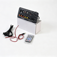 Yüksek Güçlü Dijital Amplifikatör Kartı Alıcı Subwoofer Çıkışı Ev Ses Sistemi için Çift Mikrofonlu Karaoke Amfisi