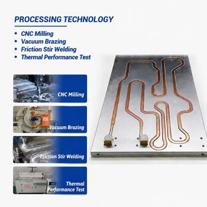 Placa de Enfriamiento de Agua de Cobre, Placa Soldada al Vacío, Cobre Aluminio <span class=keywords><strong>A100</strong></span> A6000, GPU, para Placa de Enfriamiento de Aluminio para Centros de Datos de IA - Product Image 2