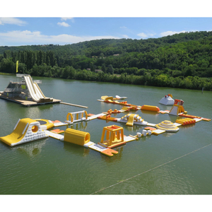 Parco Acquatico Gonfiabile Galleggiante per <span class=keywords><strong>Mare</strong></span>, Attrezzatura Commerciale Mobile per Giochi d'Acqua all'Aperto, Percorso a Ostacoli Sportivo per <span class=keywords><strong>Spiaggia</strong></span> - Product Image 1