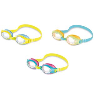 Occhialini da nuoto con cinturino antiscivolo e guarnizione in silicone colori assortiti - Product Image 1