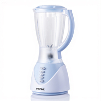 Blender électrique AKANE avec gobelet en plastique pratique de 1,5 L, moteur stable de 450 W et quatre lames pour les smoothies quotidiens