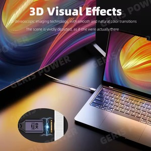 แม่เหล็ก-เข้ากันได้กับ 2.1 สายเคเบิลแสดงผล 8K 60Hz 48Gbps ARC 3D HDR อะแดปเตอร์สายถักสำหรับเสี่ยวหมี่ มิ บ็อกซ์ PS5 <span class=keywords><strong>Dolby</strong></span> <span class=keywords><strong>Vision</strong></span> 3M - Product Image 4