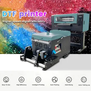 T-shirt Jeans jet d'encre A3, Super Color B Sublimation Mini Dtf imprimante imprimante Machine d'impression avec Shaker
