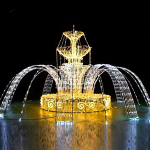 Custom Christmas Fountain Motif Display <b>Light</b> for Theme Parks, Streets and Seasonal Lighting Projects - Product Image 1