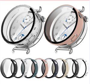 Custodia in Vetro + PC per Huawei <span class=keywords><strong>Watch</strong></span> <span class=keywords><strong>GT</strong></span> 6 46mm 41mm GT6 Pro Protezione Schermo in Vetro Antigraffio con Scala Paraurti Protettivo in PC Rigido - Product Image 3