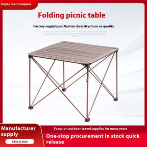Table à manger pliante en alliage d'aluminium pour l'extérieur multifonctionnelle pique-nique Camping Table de barbecue légère <span class=keywords><strong>commerçant</strong></span> - Product Image 2