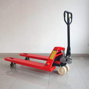 Nouvelle chariot élévateur à palettes hydraulique de 2 tonnes, longueur de fourche de 550 mm, utilisation en restaurant, roues en nylon et acier - Product Image 1