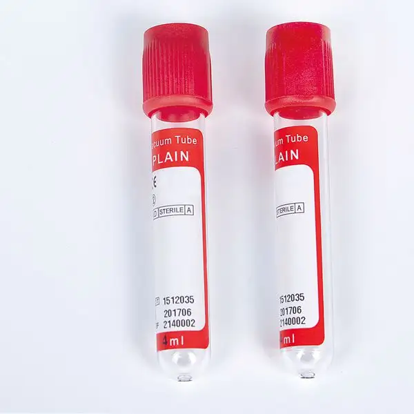 Vacuum Blood Collection No Additive Tubes embedding container