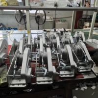 Treuil à main à frein automatique de qualité supérieure 2600LBS, treuil marin en acier inoxydable 304 pour treuil de bateau de mer