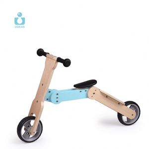 UDEAS Mini jouet pour enfants, trottinette 2 en 1, vélo d'équilibre en <span class=keywords><strong>bois</strong></span> - Product Image 3